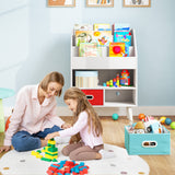 Kids Bookshelf with Open Compartment for Toddlers 3+ Years Old