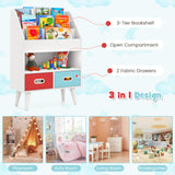 Kids Bookshelf with Open Compartment for Toddlers 3+ Years Old