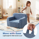 Kids Couch Portable Toddler Sofa with Anti-slip Base