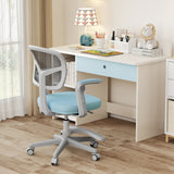 Kids Desk Chair Children Study Chair with Adjustable Height Armrest and Footrest