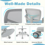 Kids Desk Chair Children Study Chair with Adjustable Height Armrest and Footrest