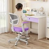Kids Desk Chair Children Study Chair with Adjustable Height Armrest and Footrest