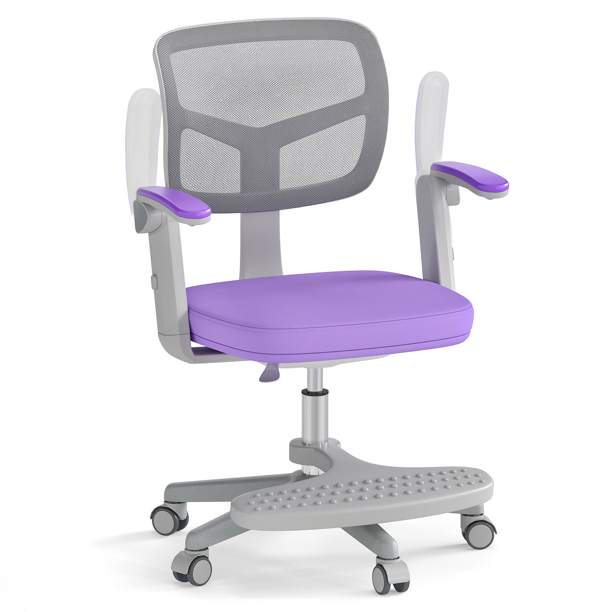 Kids Desk Chair Children Study Chair with Adjustable Height Armrest and Footrest