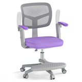 Kids Desk Chair Children Study Chair with Adjustable Height Armrest and Footrest