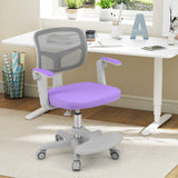 Kids Desk Chair Children Study Chair with Adjustable Height Armrest and Footrest