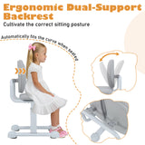 Kids Desk Chair Children Study Chair with Double Back Support and Adjustable Height