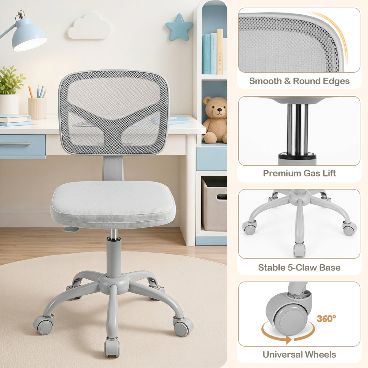 Kids Desk Chair with Adjustable Height