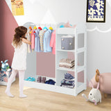 Kids Dress Up Storage with Mirror