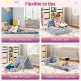 Kids Folding Sofa Bed Floor Mattress Glow in the Dark with Pillow
