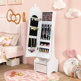 Kids Jewelry Armoire Cabinet with Storage and 2 Tilt Angles