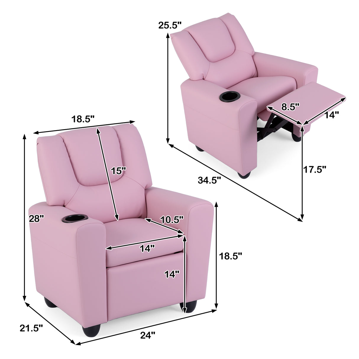 Kids Recliner Armchair Sofa