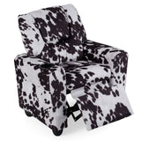 Kids Recliner Chair Push Back Toddler Reclining Armchair with Cup Holder
