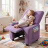 Kids Recliner Toddler Single Sofa with Adjustable Footrest and Cup Holder