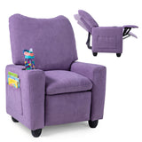 Kids Recliner Toddler Single Sofa with Adjustable Footrest and Cup Holder