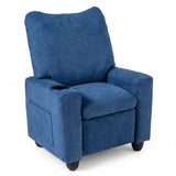 Kids Recliner Toddler Single Sofa with Adjustable Footrest and Cup Holder