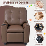 Kids Recliner with Cup Holder & Armrests and Adjustable Backrest Footrest