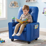 Kids Recliner with Cup Holder & Armrests and Adjustable Backrest Footrest