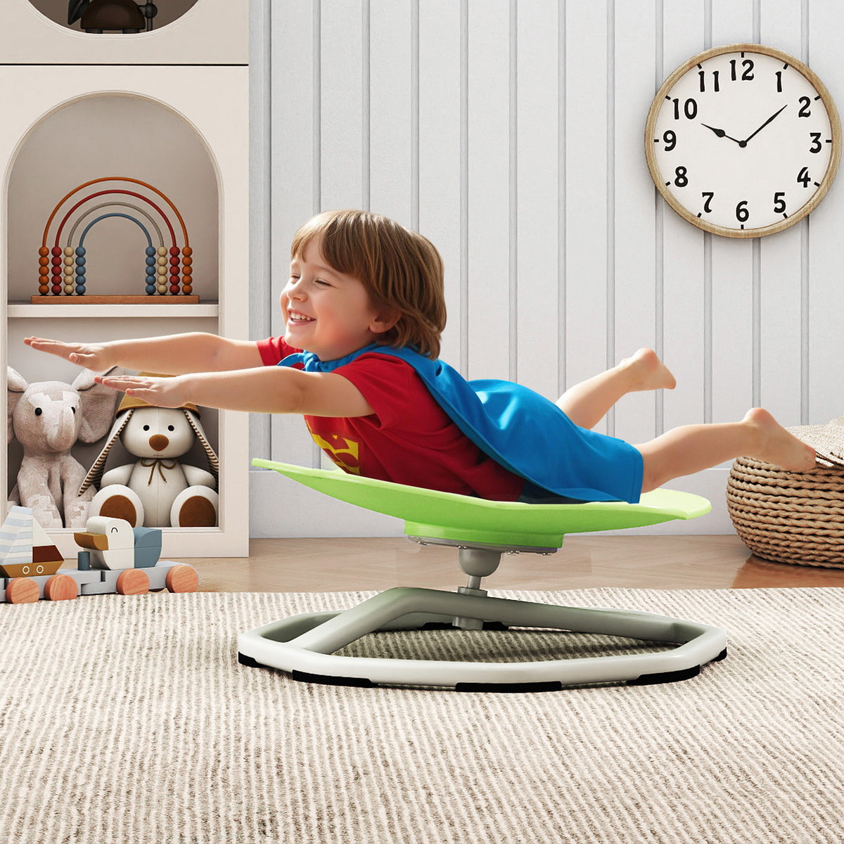 Kids Sensory Swivel Chair Cat Claw 360Â° Spinning Chair with Non-Slip Metal Base