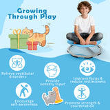 Kids Sensory Swivel Chair Cat Claw 360Â° Spinning Chair with Non-Slip Metal Base