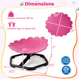 Kids Sensory Swivel Chair with Sunflower Shape 360Â° Spinning Chair for Toddlers