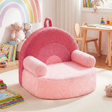 Kids Sofa Toddler Foam Couch with Soft Fleece Fabric Cover