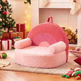 Kids Sofa Toddler Foam Couch with Soft Fleece Fabric Cover