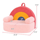 Kids Sofa Toddler Foam Couch with Soft Fleece Fabric Cover