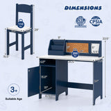 Kids Table and Chair Set for Arts  Crafts  Homework  Home School