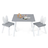 3 Pieces Kids Table and Chairs Set for Arts Crafts Snack Time