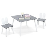 3 Pieces Kids Table and Chairs Set for Arts Crafts Snack Time