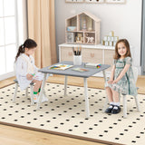 3 Pieces Kids Table and Chairs Set for Arts Crafts Snack Time