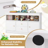 Kids Toy Storage Organizer with Open Shelf and 2 Drawers for Playroom