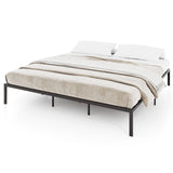 Full/Queen/King Size Metal Bed Frame Heavy Duty Support Slats Mattress Foundation