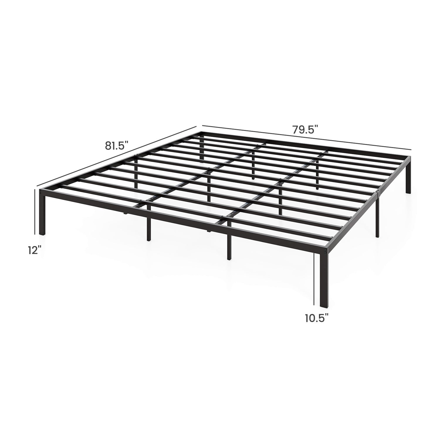 Full/Queen/King Size Metal Bed Frame Heavy Duty Support Slats Mattress Foundation