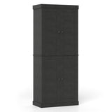 Kitchen Pantry Cabinet with 2 Adjustable Shelves and Anti-Tipping Kits for Living Room