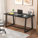 Large Dining Table with Heavy-duty Metal Frame and Anti-slip Foot Pads