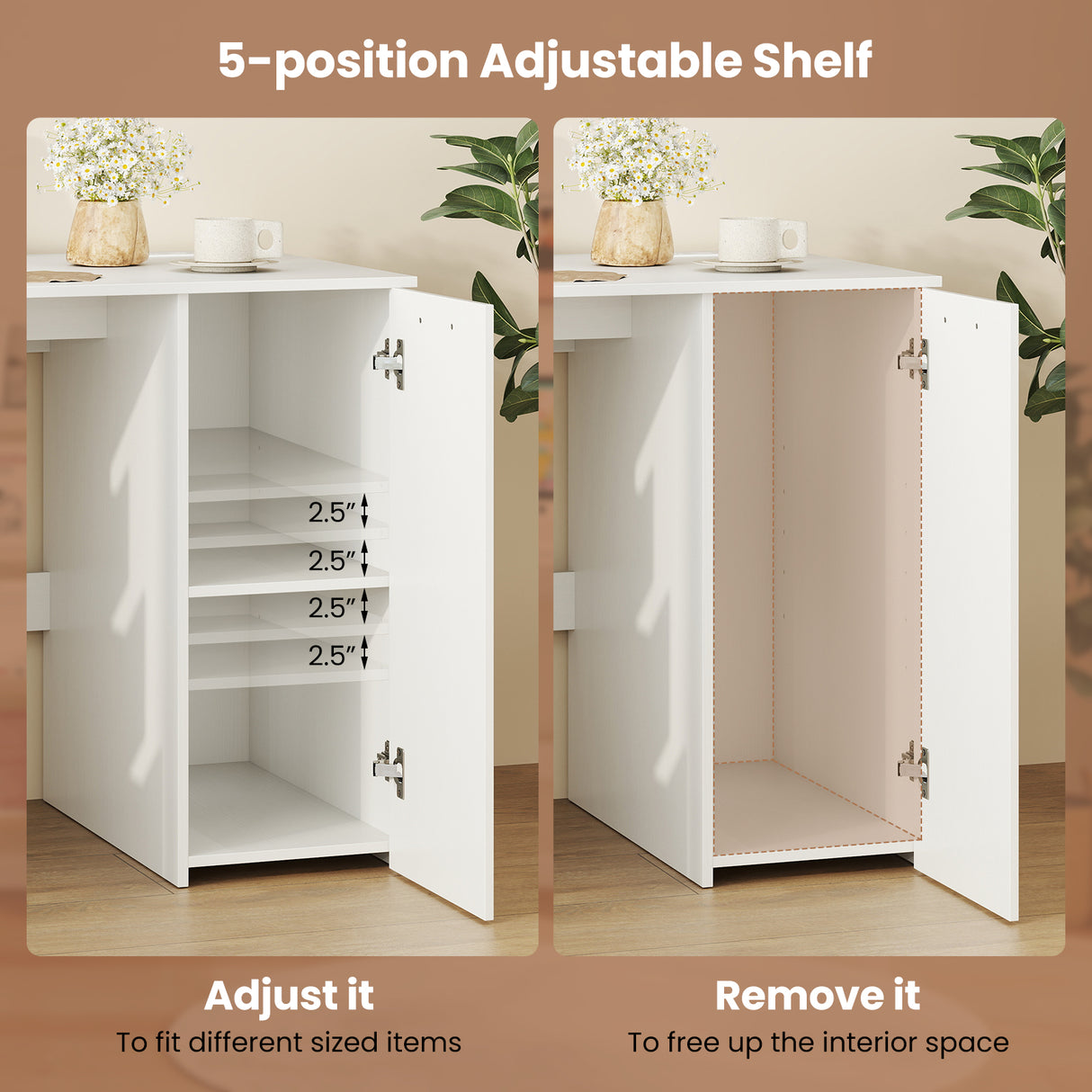 53 Inches Computer Desk with Power Outlets and 4 Storage Drawers