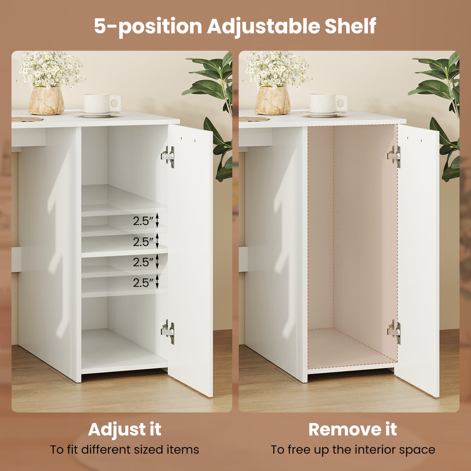 53 Inches Computer Desk with Power Outlets and 4 Storage Drawers