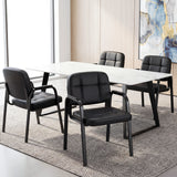 Leather Office Reception Chairs Waiting Room Guest Chairs Set of 2/4