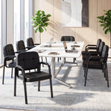 Leather Office Reception Chairs Waiting Room Guest Chairs Set of 2/4