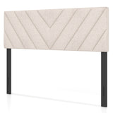 Linen Upholstered Headboard for Full and Queen Size Bed Frames