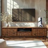 Acacia Elara TV Stand with Storage and Cable Management for TVs up to 80"