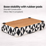 Decorative Box Medley Harlequin Resin Inlay, Black - White, 6 sizes