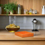 Monedas | Cedar Wood + Leather Valet Tray