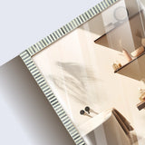 20"x24" Bone Inlay Striped Rectangular Mirror