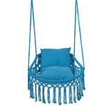 Macrame Swing Chair Hammock Chair with 2 Removable Cushions