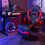 Massage Video Gaming Recliner Chair with Adjustable Height