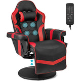 Massage Video Gaming Recliner Chair with Adjustable Height