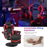 Massage Video Gaming Recliner Chair with Adjustable Height