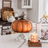 Indoor/Outdoor Metal Pumpkin with Lid